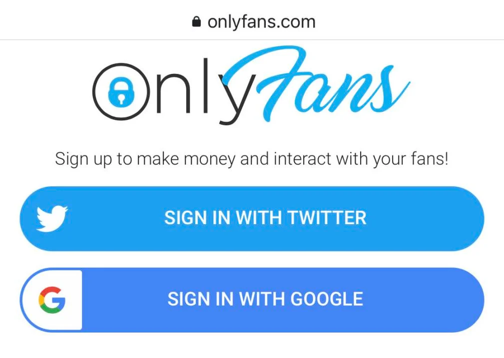 OnlyFans Sign up