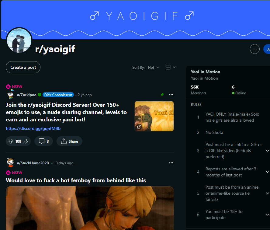 Comunidad para gay hentai Reddit - r/yaoigif