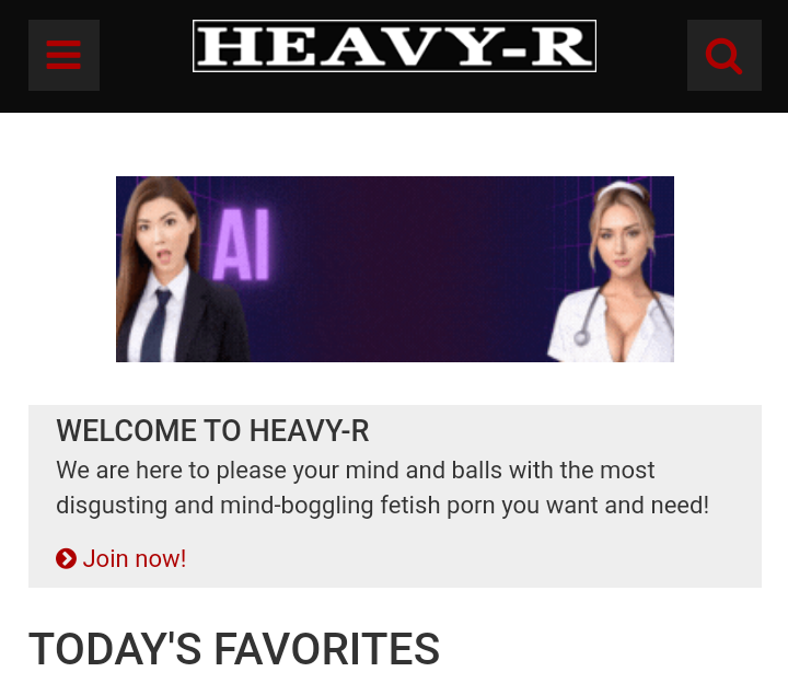 HeavyR.com sitio porno de modificación corporal extrema 